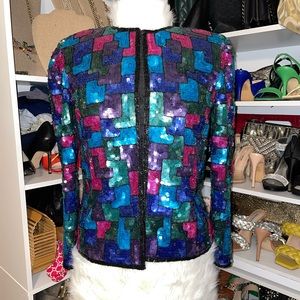 Lawrence Kazaar Vintage sequined jacket